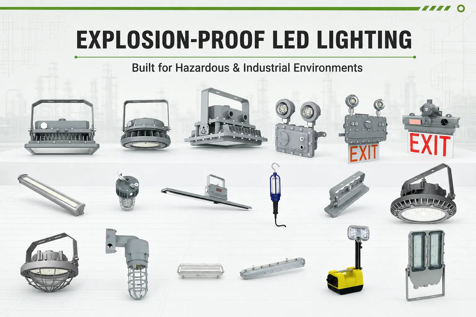TANLITE explosion-proof LED lighting for hazardous industrial environments