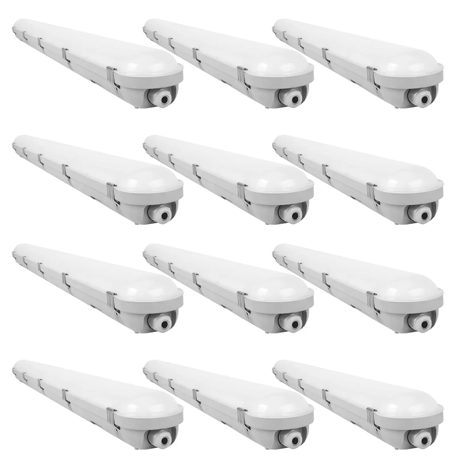 TANLITE 4FT LED Vapor Tight Light,Wattage 30W/40W 60W CCT 3000K/4000K/5000K LED Vapor Proof 4ft Light Fixture for Cold Storage Facilities, Car Washes, Parking Garages, UL Listed