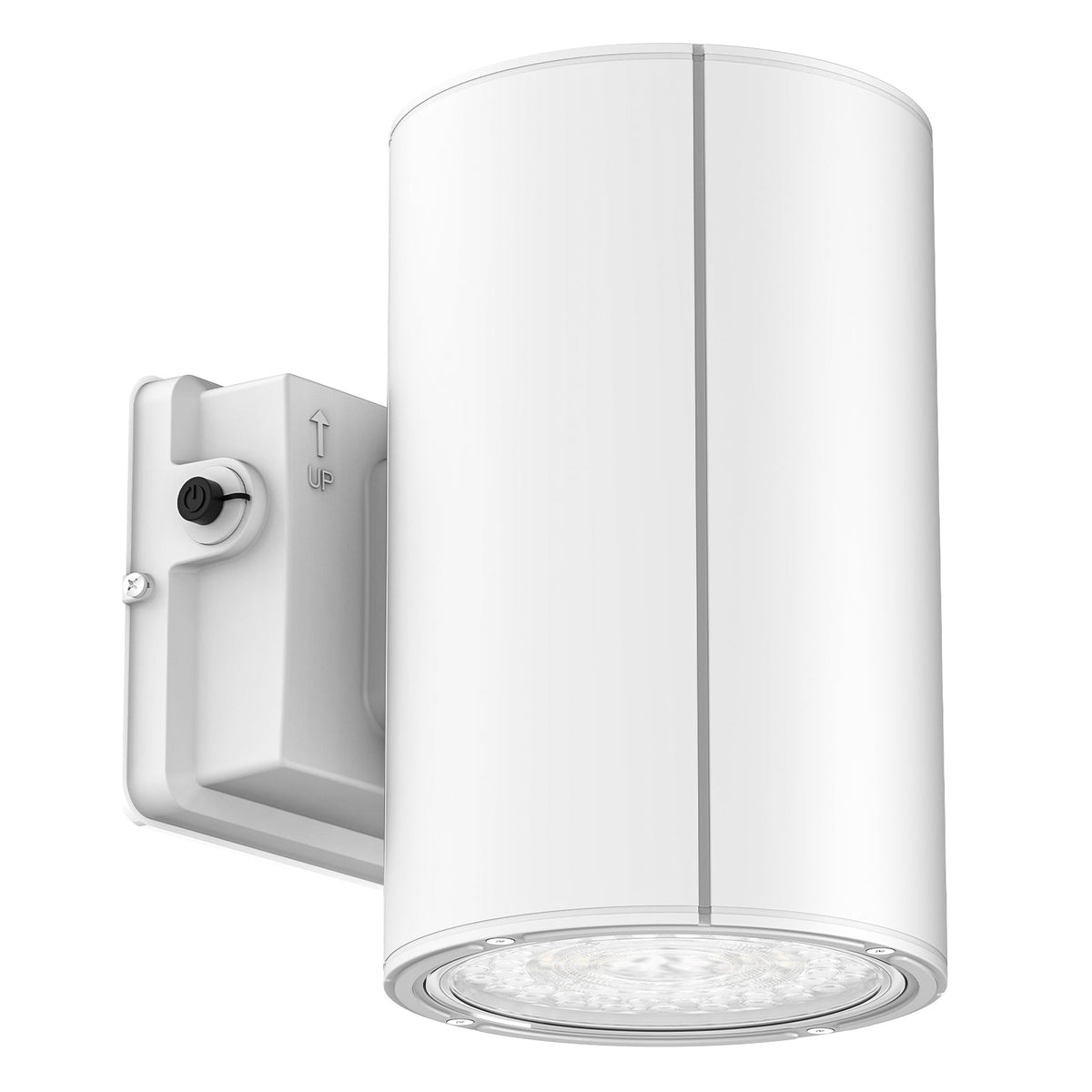 38W 31W 19W selectable LED up down wall light in matte white finish