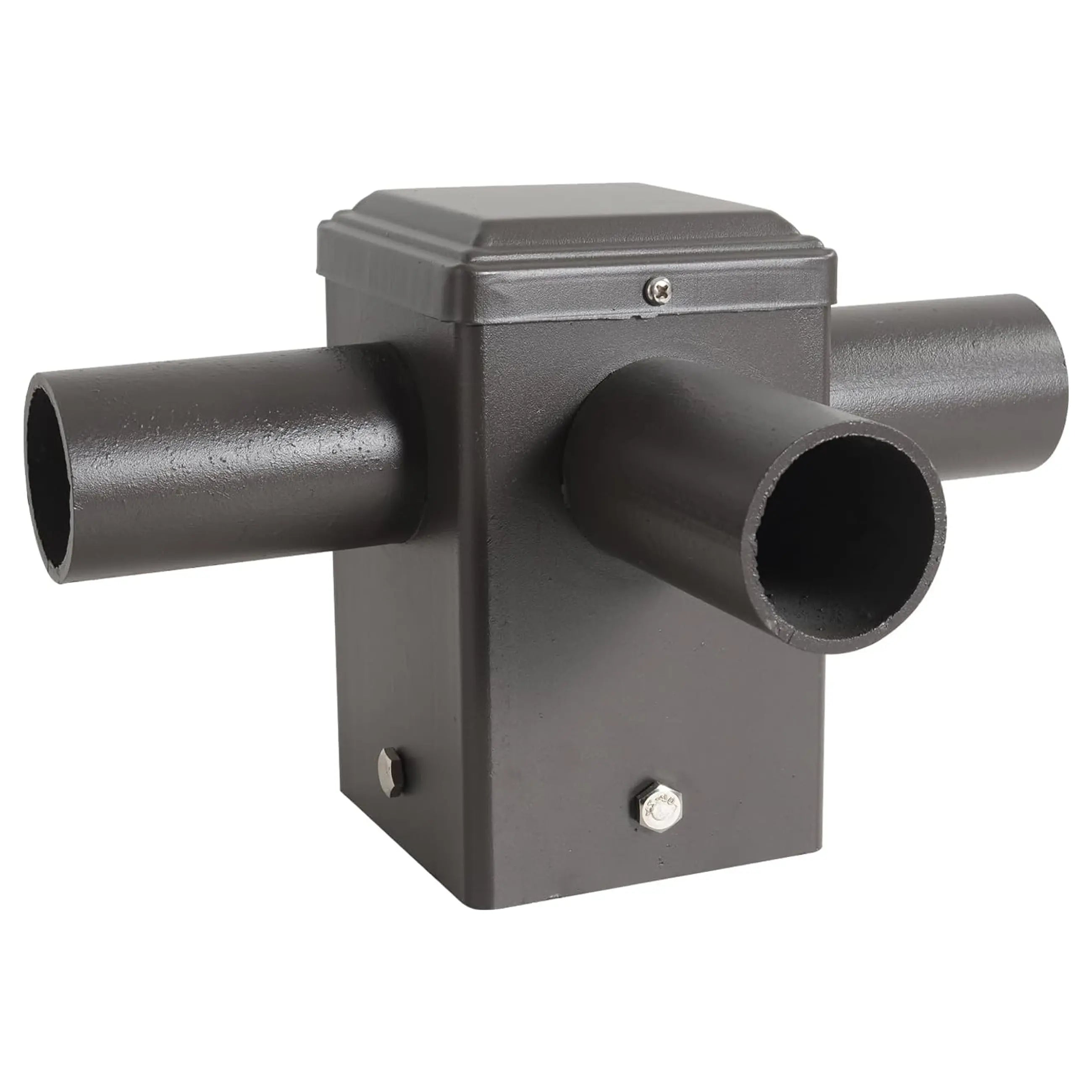 TANLITE Lighting Tenon Top 90 Triple Adapter with 3 arm adapters for 4 Inch Square Poles