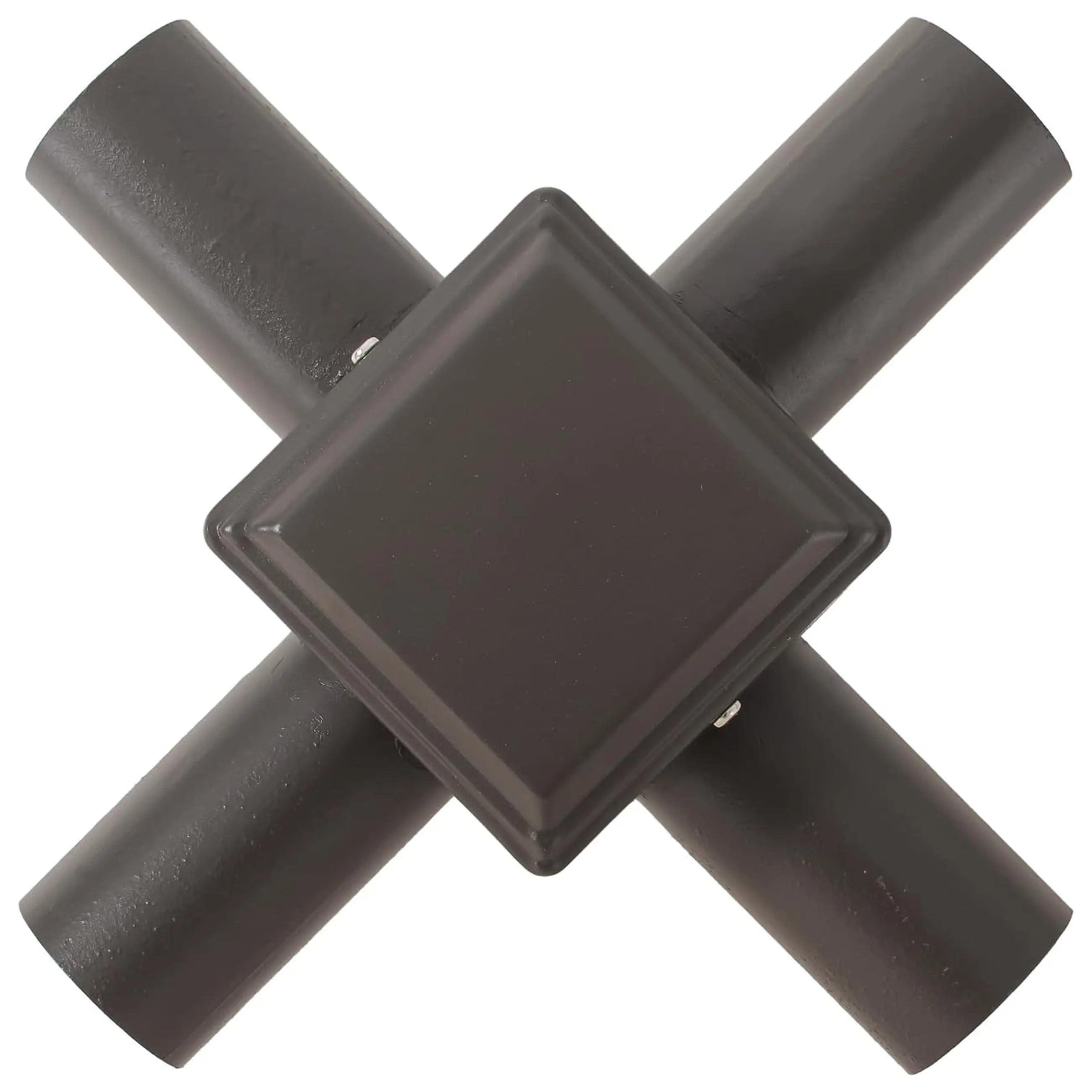 TANLITE Lighting Quadruple 90° Tenon Adapter with 4 Horizontal Tenons For 4inch square light poles