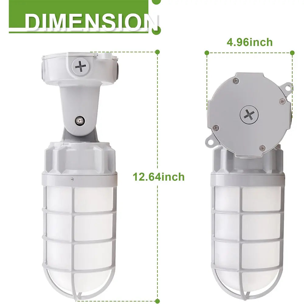 5000K commercial LED jelly jar light for bright ceiling-mounted industrial illumination