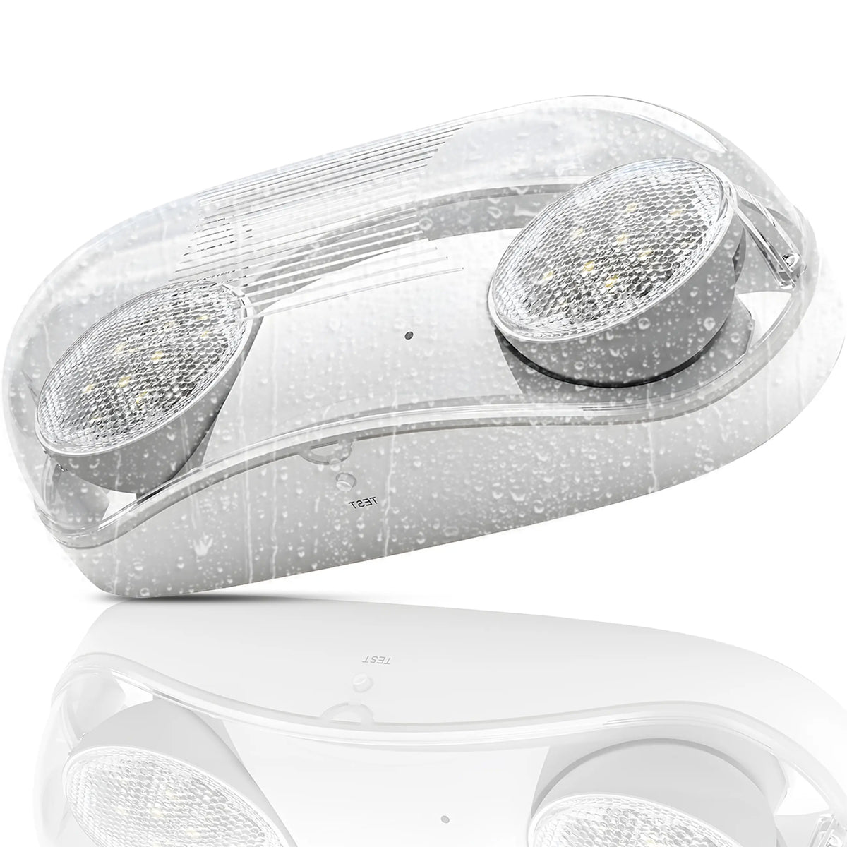 5W LED wet location emergency light with battery backup and adjustable heads