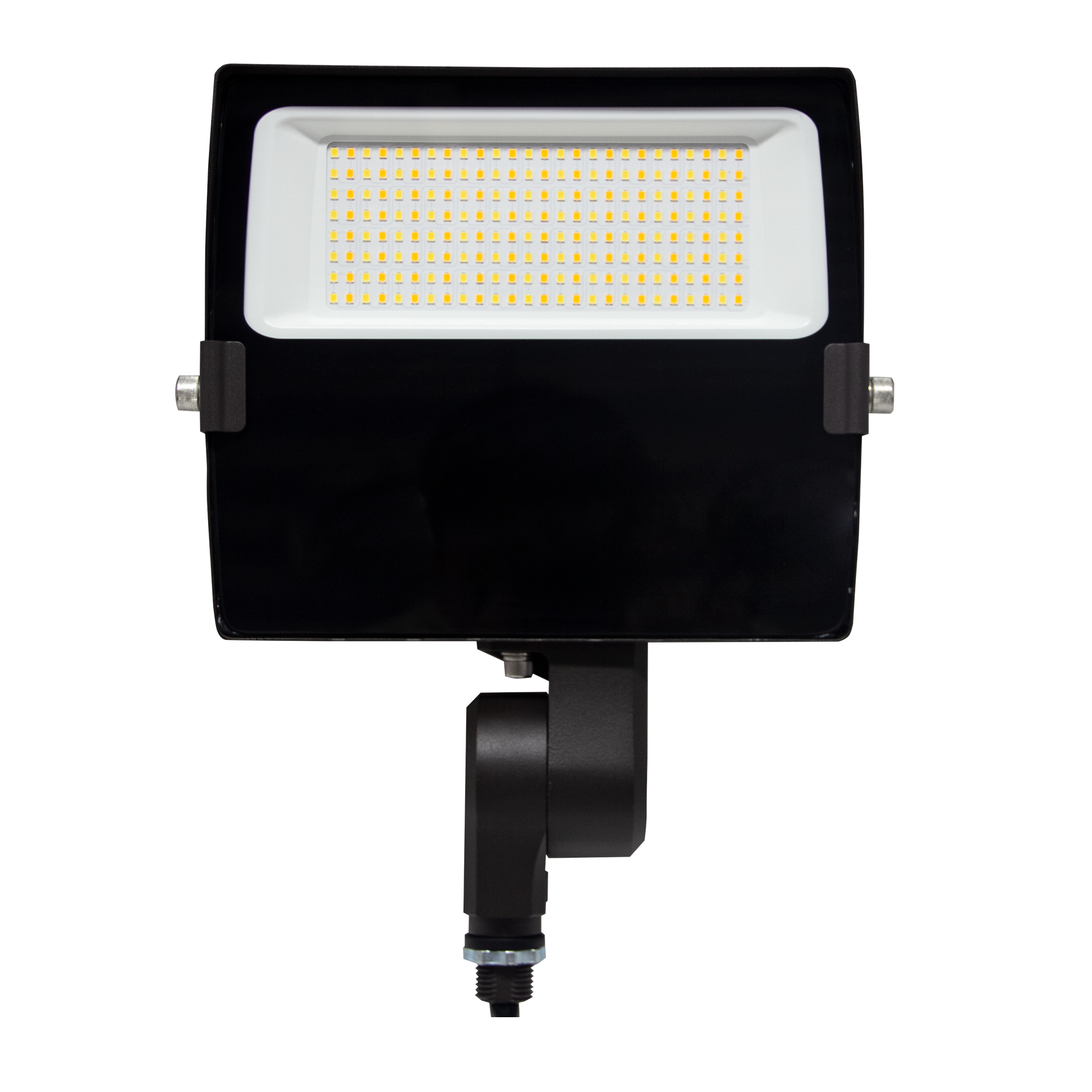 80W 60W 40W selectable LED flood light with knuckle mount and on-off photocell