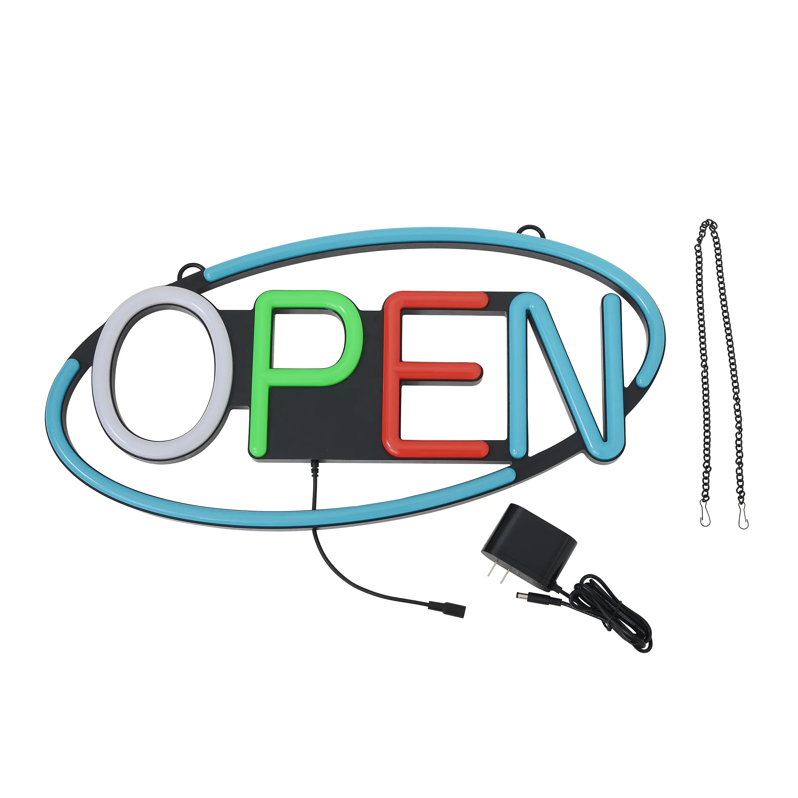 24W RGB LED Open Sign Light 12 Patterns Color Changes Best Open Sign Light For Your Business TANLITE