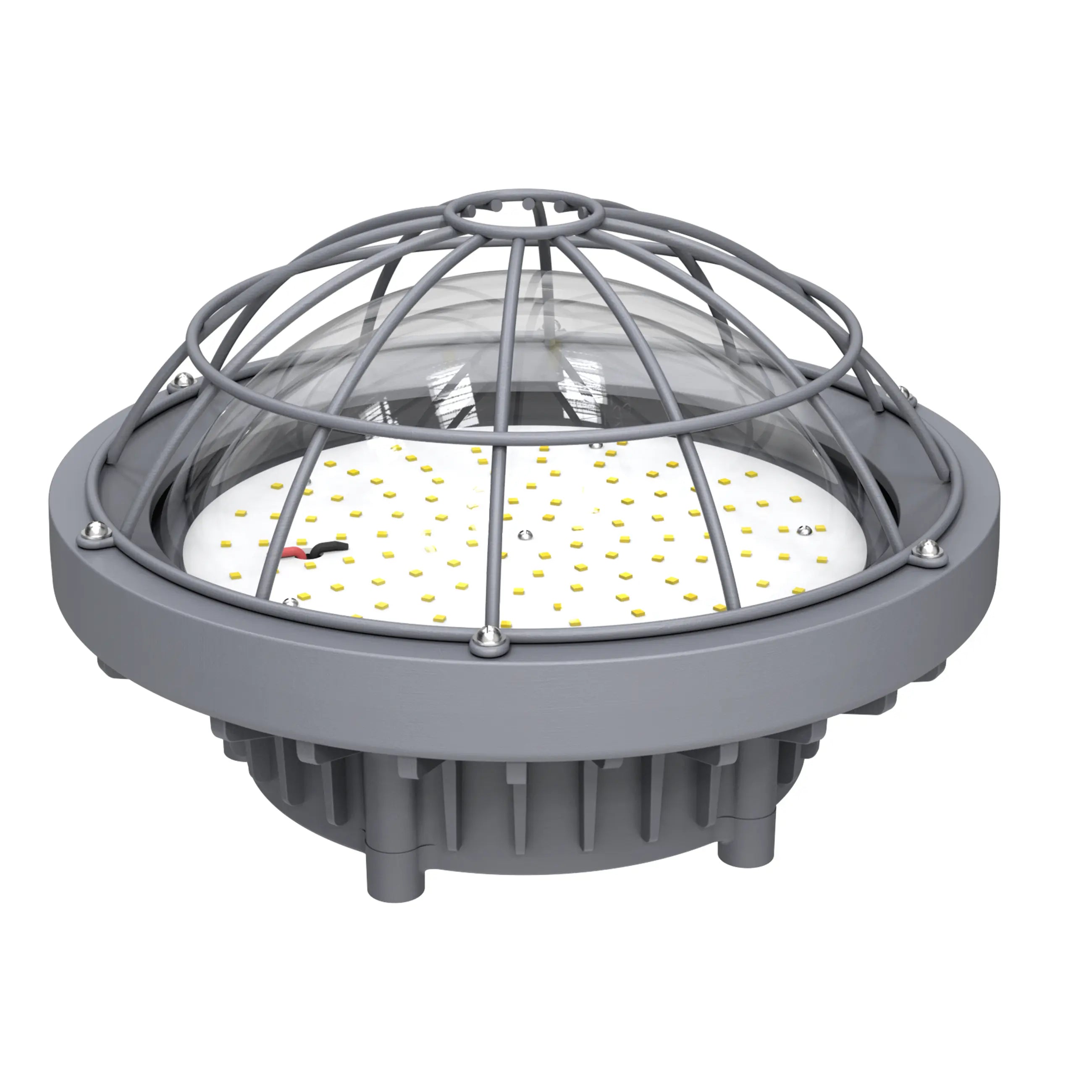 80W Hazardous Location Explosion-Proof Round LED Low Bay-10,400LM, 5000K, Meanwell Driver, 120-277V, IP67 TANLITE