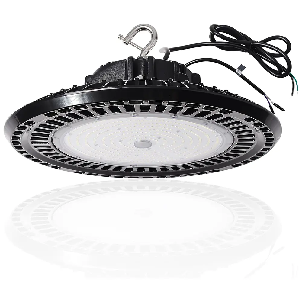 TANLITE UFO high bay LED light with 32,000 lumens, 5000K daylight white, ETL/DLC certified for commercial warehouses and factories