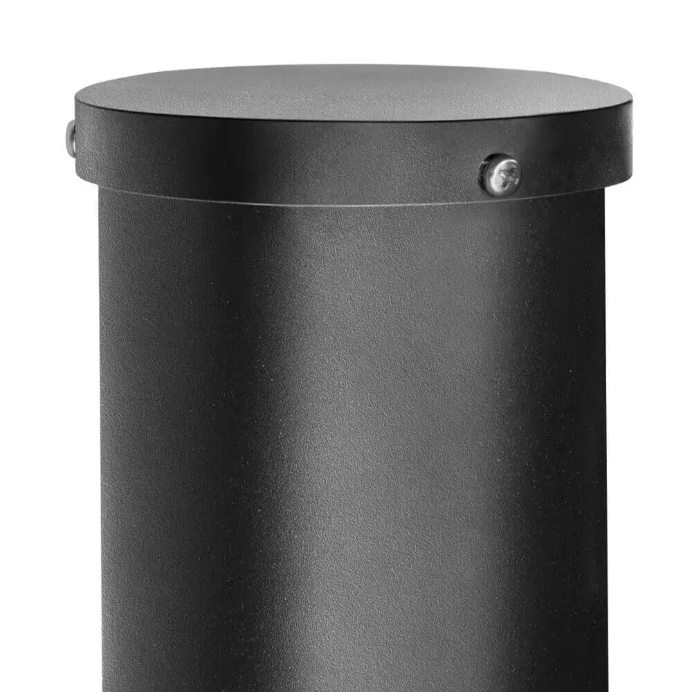 25 FT Round Steel Light Pole, 4.5" OD, 11 Gauge, Black Finish, Anchor Bolts Included