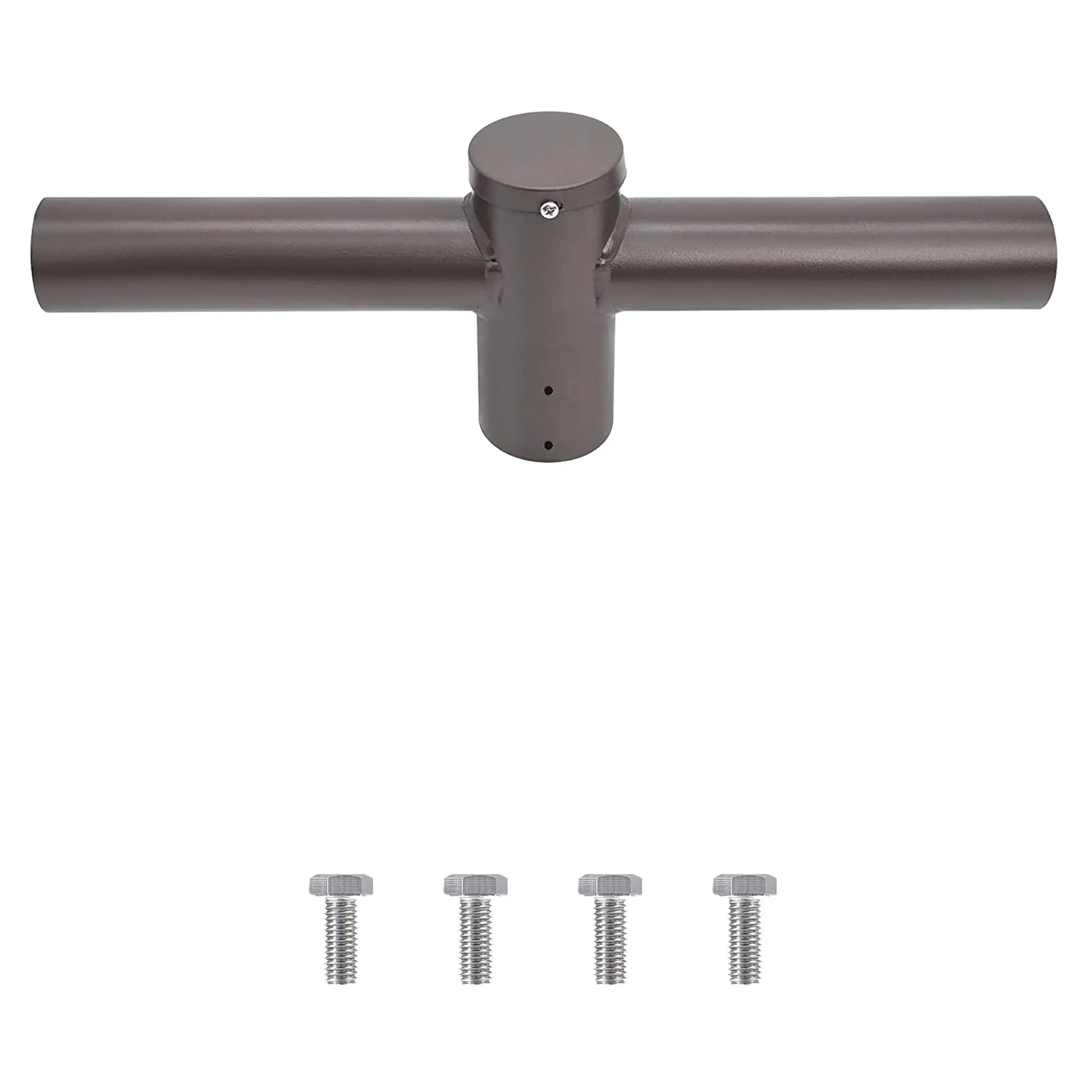 Tenon Adapter, Pole Tenon Spoke Twin Bracket 180 Degree Arms, LED Street Light, Shoebox Parking Light, Parking Lot Pole Bracket TANLITE
