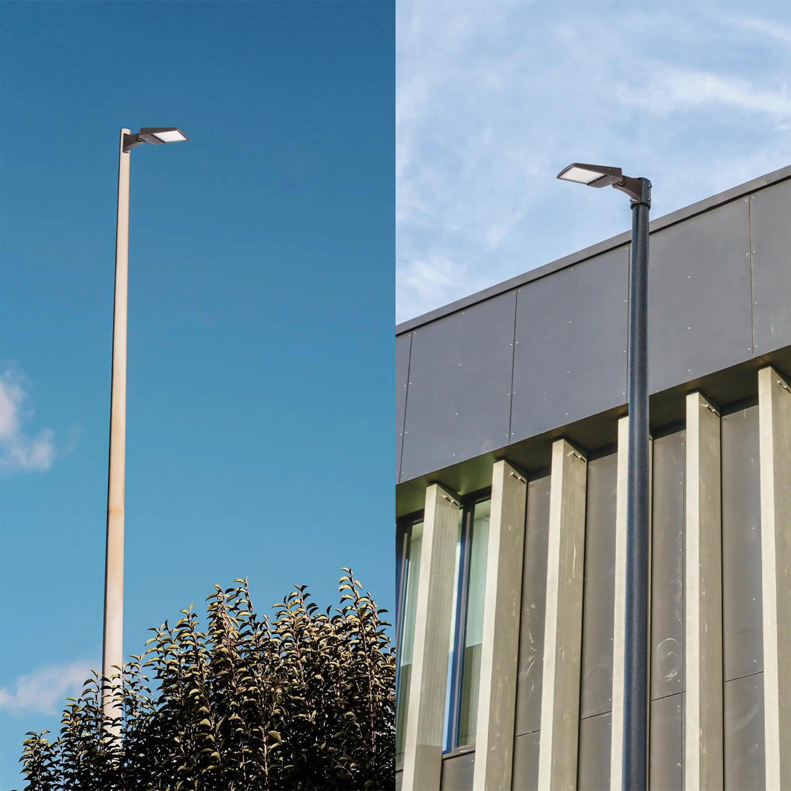 150W 480V LED Parking Lot Shoebox Light-21,000 Lumens-CCT 5000K-400W Metal Halide Equivalent-With Bracket Mount-5 Years Warranty TANLITE