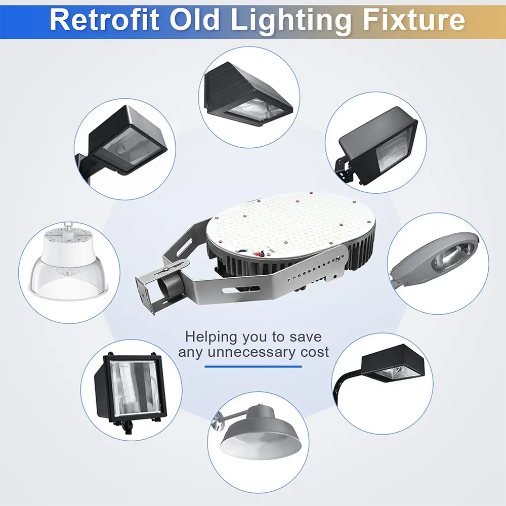 75W-LED Shoebox Retrofit Kit Lights-E39 Base-150-250W MH/HPS Equivalent, Great for Street Shoebox Lamp, Flood Lights, High Bay and etc-10,800 Lumens-ETL+DLC Listed