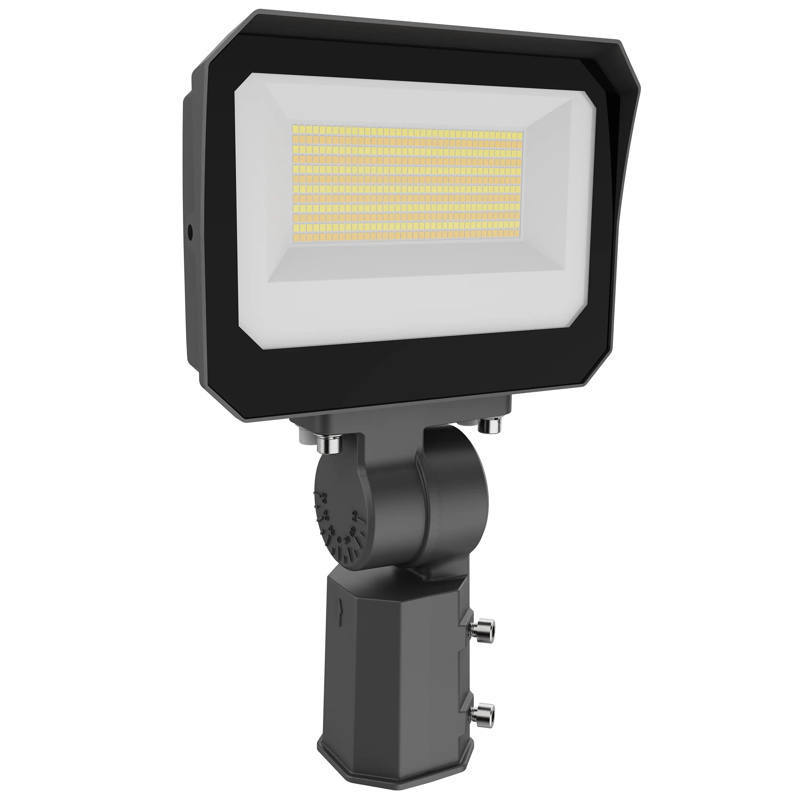 100/120/150W Wattage Selectable Led Flood Light-CCT 3000K/4000K/5000K-Slip Fitter Mount/Yoke Mount-DLC 5.1+UL-5 Years Warranty TANLITE