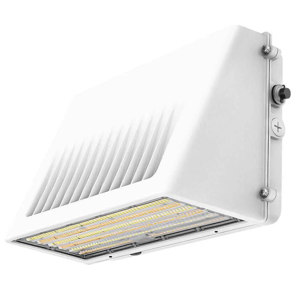 Full Cutoff LED Wall Pack - White Finish - 125W/105W/76W Selectable – Up to 20,812 Lumens, 3CCT, 120-277V