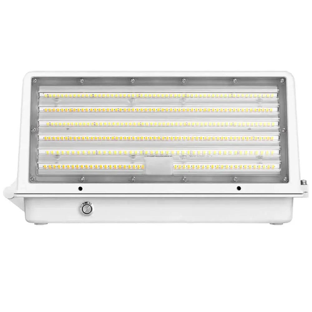 Full Cutoff LED Wall Pack - White Finish - 125W/105W/76W Selectable – Up to 20,812 Lumens, 3CCT, 120-277V