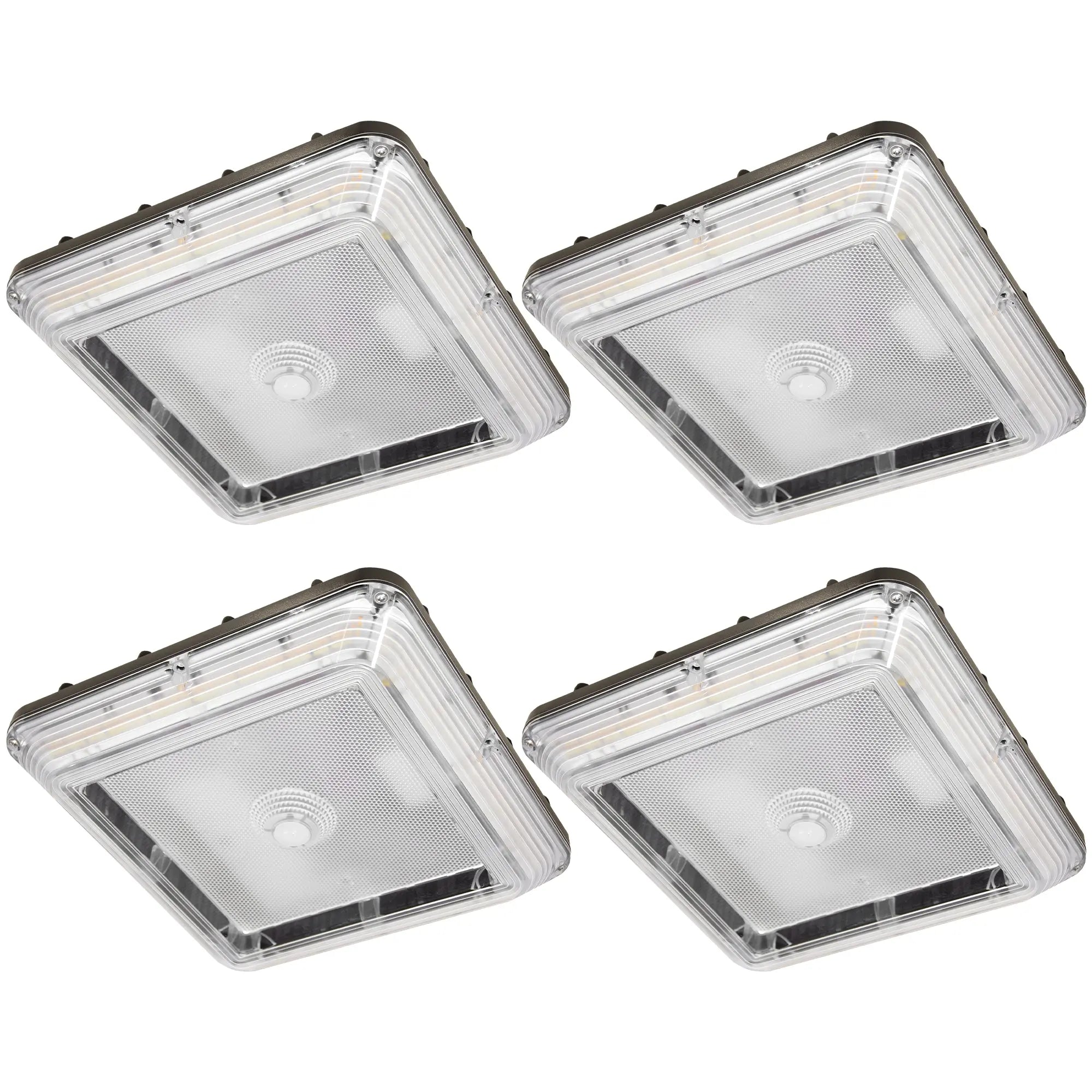 LED Parking Garage Canopy Light-Selectable Wattage and CCT-Up to 13,000 Lumens-60W / 80W / 100W-3000K/4000K/5000K TANLITE