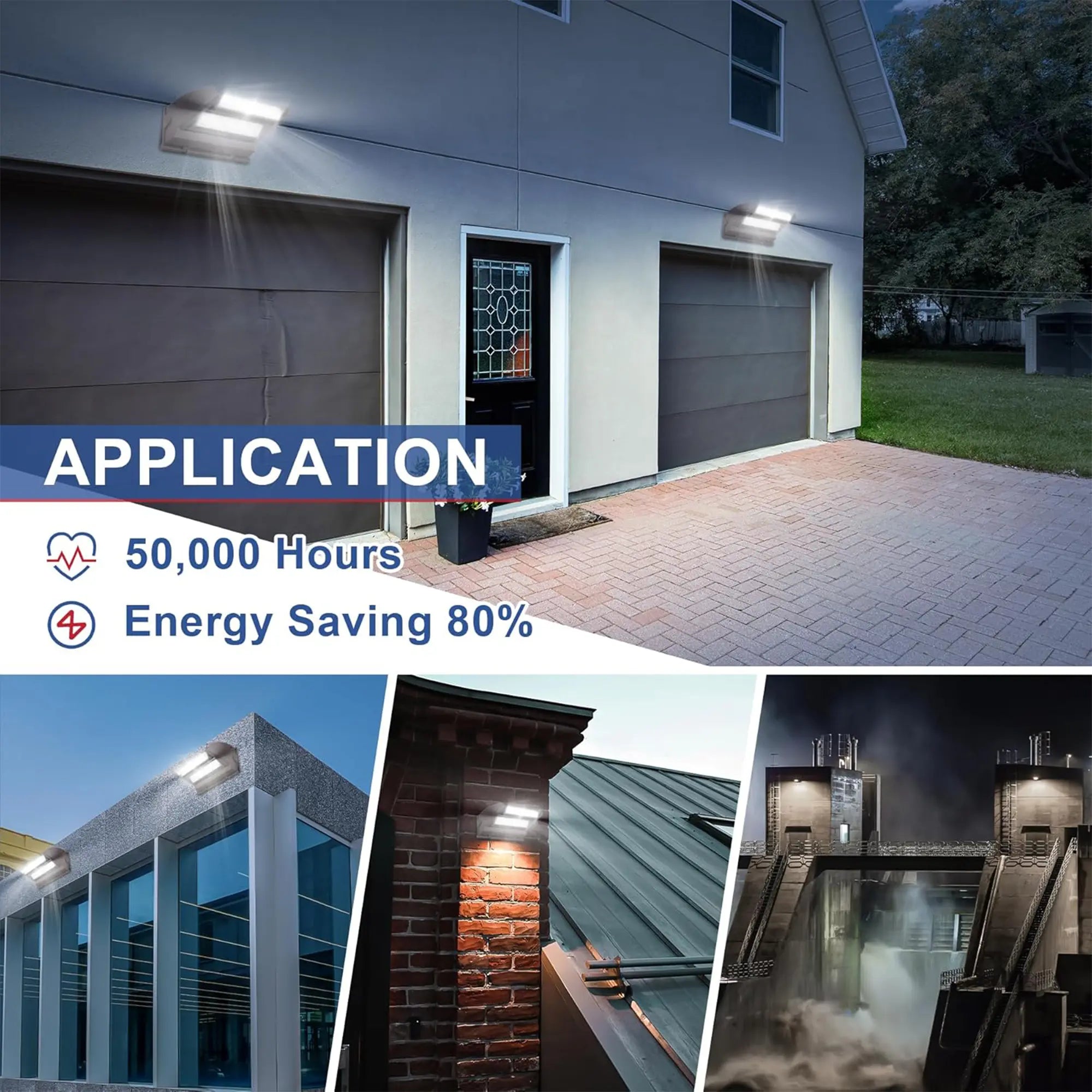 TANLITE 120W Rotatable Led Wall Pack Light-15,600 Lumens-250W Metal Halide Equivalent-5000K TANLITE