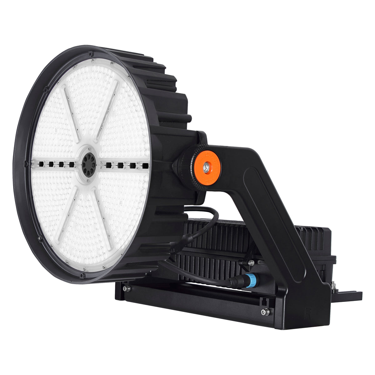 1200W LED Sports Light - 5000K Stadium Flood Light - 20°/30°/40° Beam - Yoke Mount