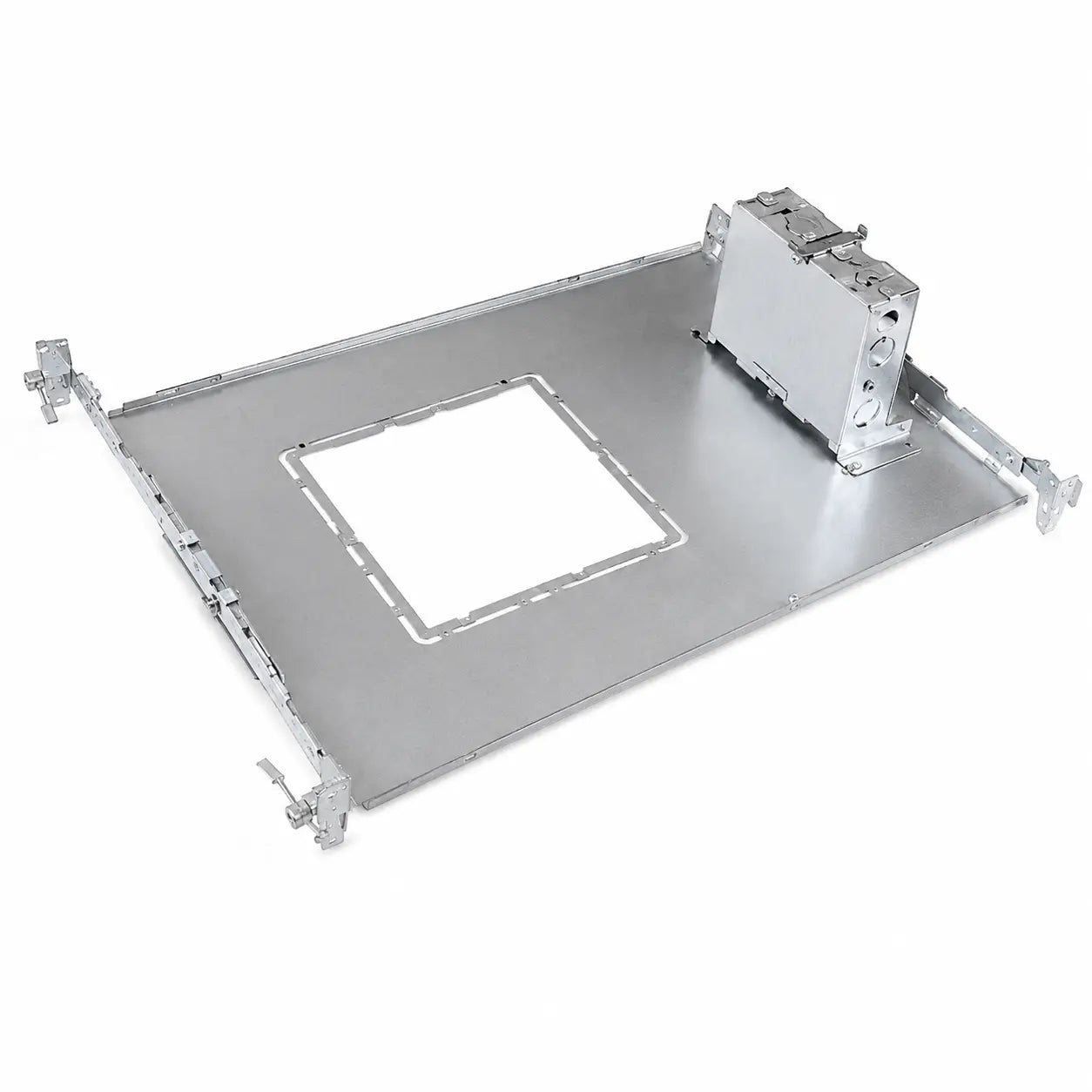 Commercial J-Box LED Downlight, 27W/34W/40W Selectable, 3000K/3500K/4000K Tunable, Multiple Trim Options, 120-347V