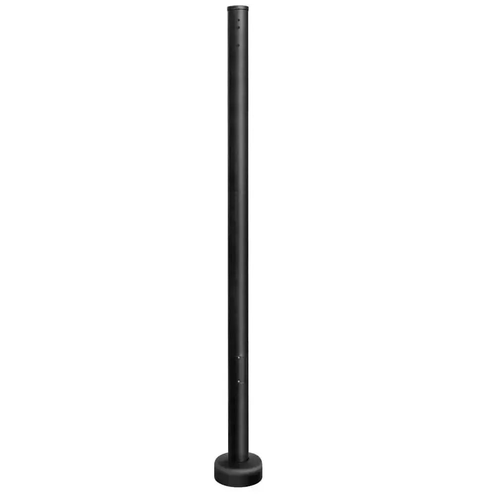 3 inch 15 Foot Steel Round Light Pole-Black housing | 11 Gauge