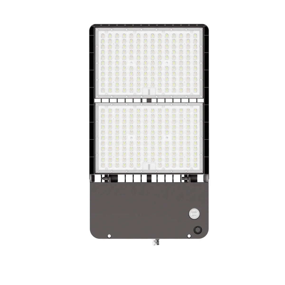 500W LED shoebox light with slip fitter mount for parking lot pole installation