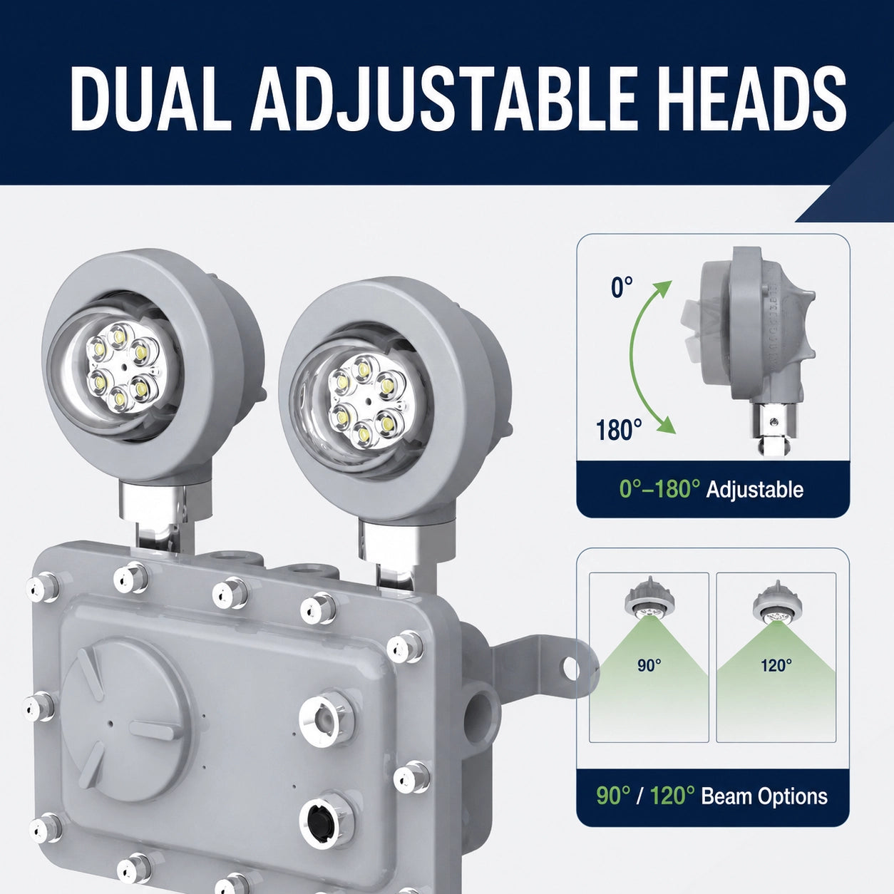 UL844 and UL924 explosion proof emergency light for hazardous industrial emergency lighting
