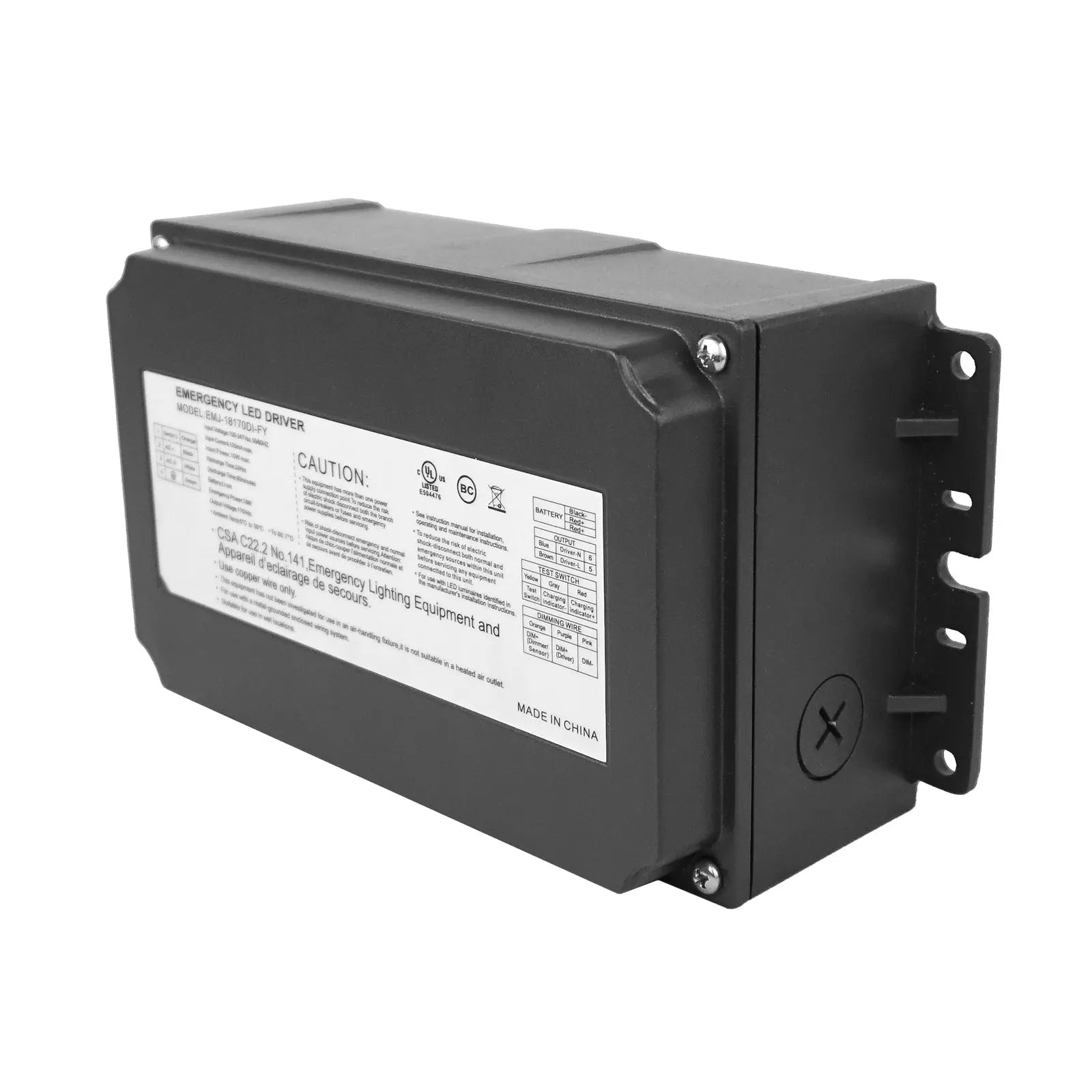 18W Waterproof Junction Box-Wall Pack Emergency Backup LED Driver For Outdoor Lights TANLITE