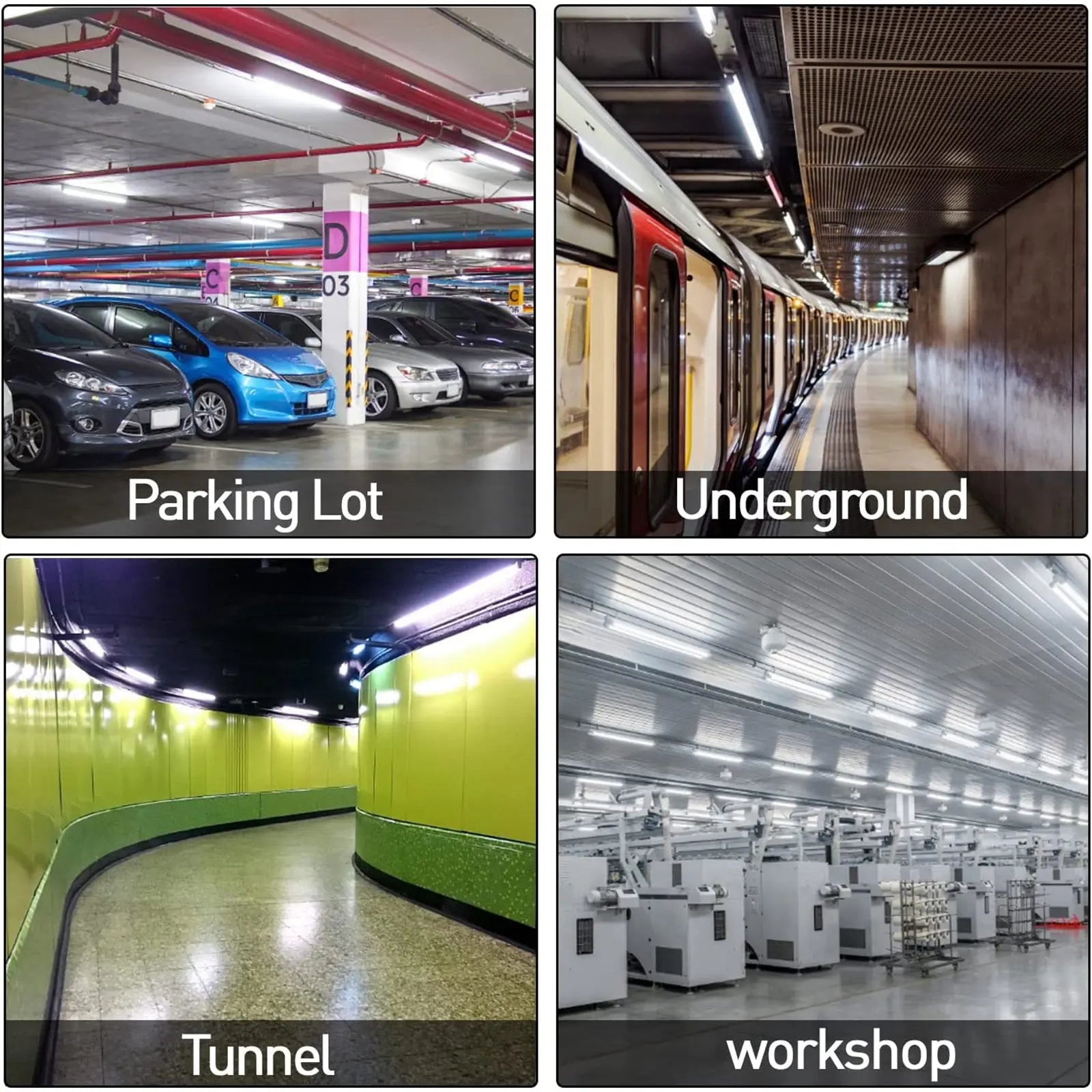 TANLITE 4FT LED Vapor Tight Light,Wattage 30W/40W 60W CCT 3000K/4000K/5000K LED Vapor Proof 4ft Light Fixture for Cold Storage Facilities, Car Washes, Parking Garages, UL Listed