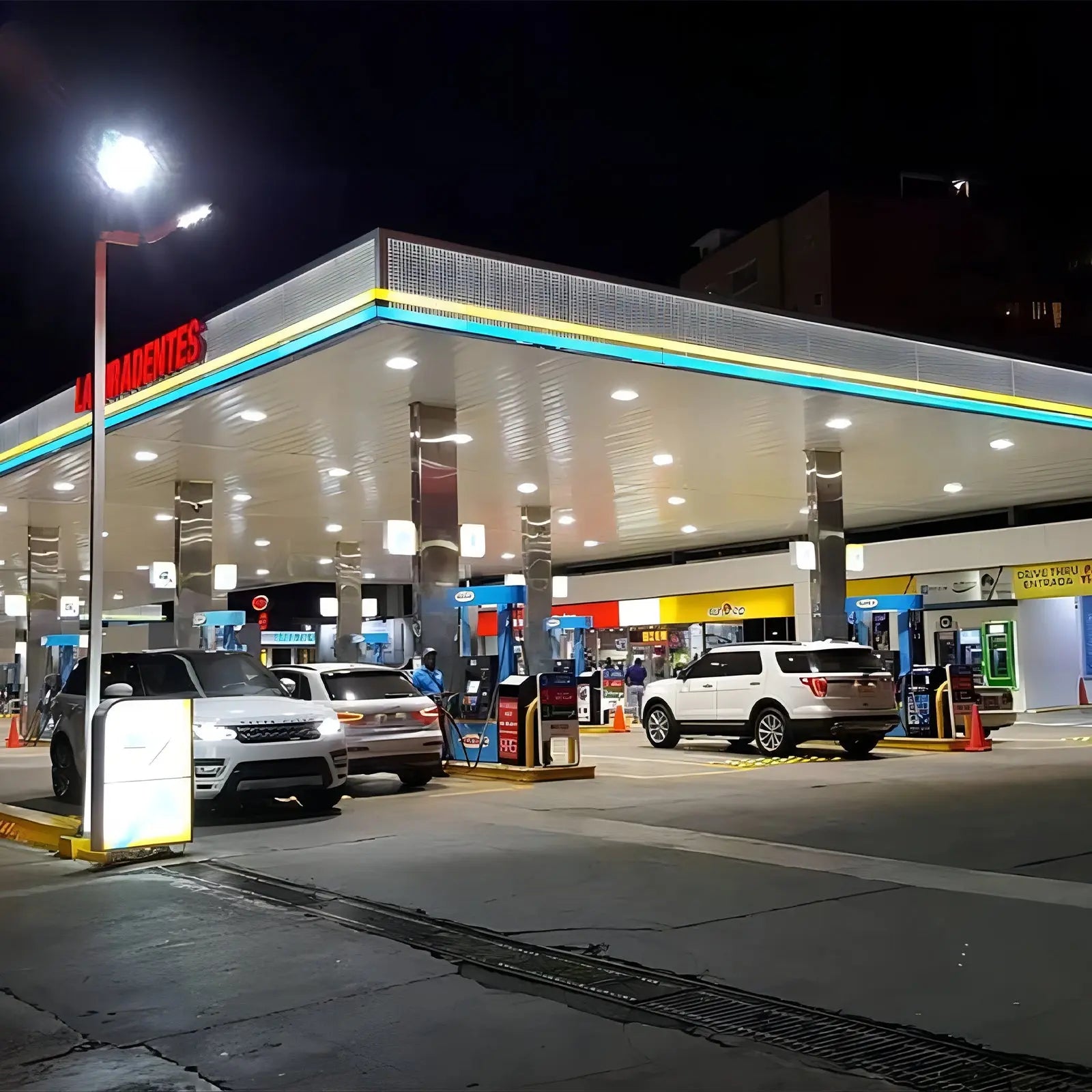 Led Canopy Light For Gas Station Lighting