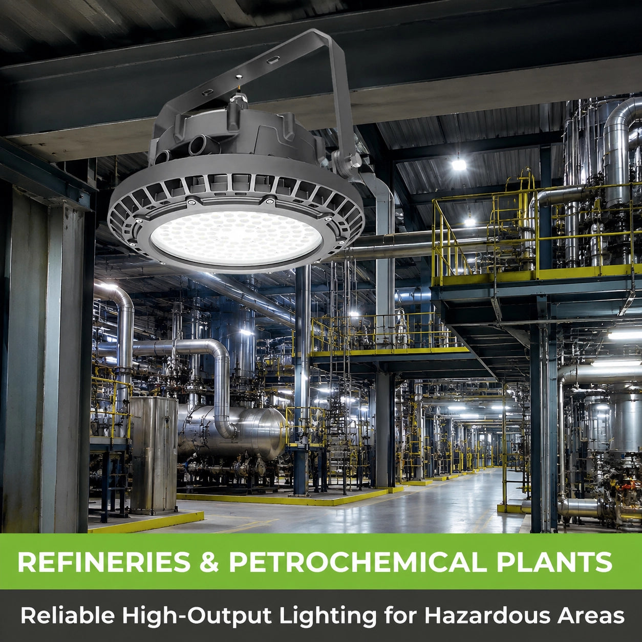 100-277V explosion proof LED high bay light for commercial and industrial hazardous locations