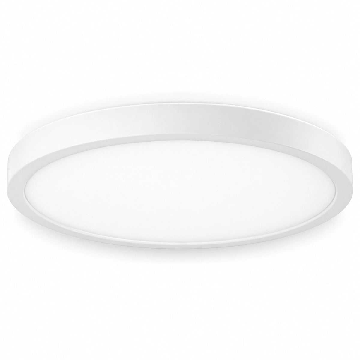 13 Inch 24W Round Flush Mount LED Ceiling Light, 5CCT, White