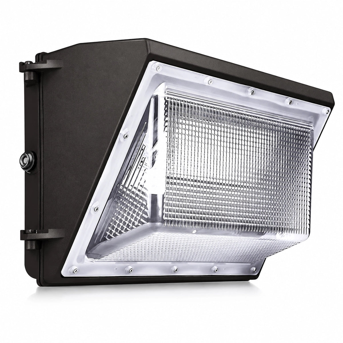 150W LED wall pack light with 19,500 lumens for commercial exterior building lighting