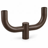 180 degree double bullhorn tenon adapter for mounting two LED parking lot lights
