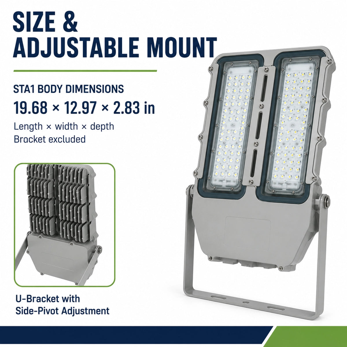 200W explosion proof LED street light for 100-277V commercial electrical systems