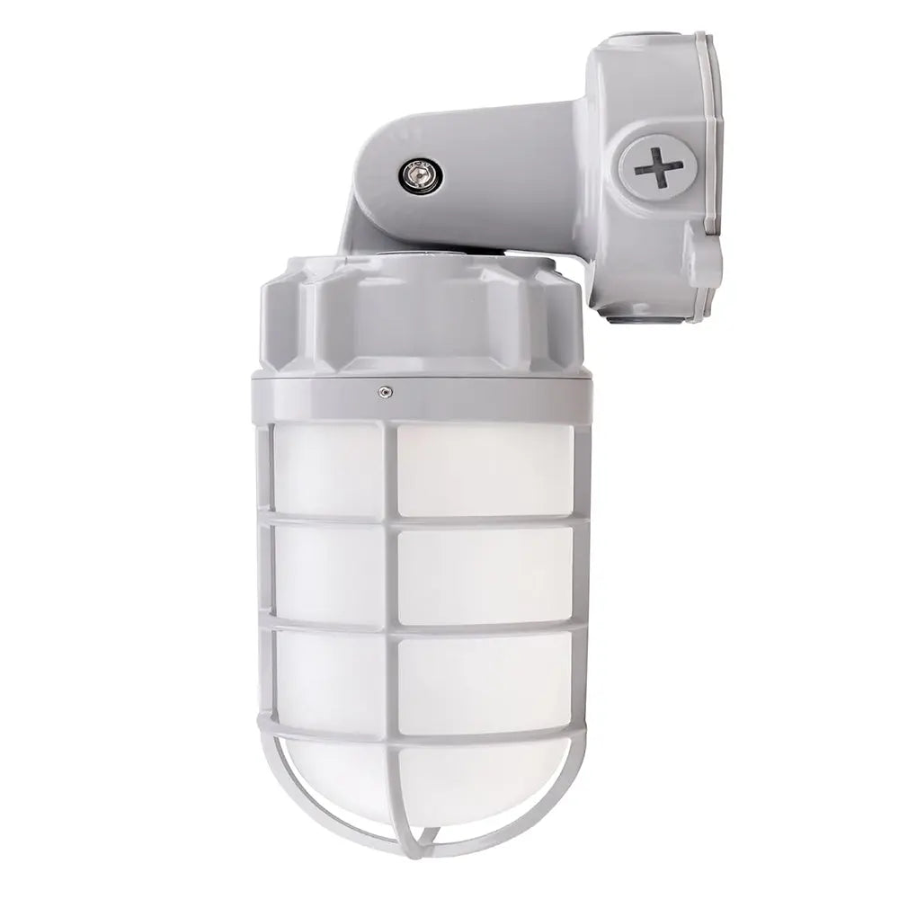 21W LED vapor tight jelly jar light with 2,562 lumens and 5000K for commercial lighting