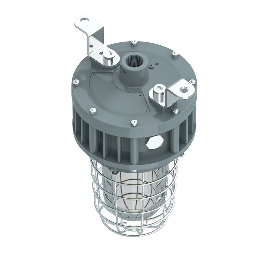 Detailed view of heavy-duty 30W explosion-proof jelly jar fixture