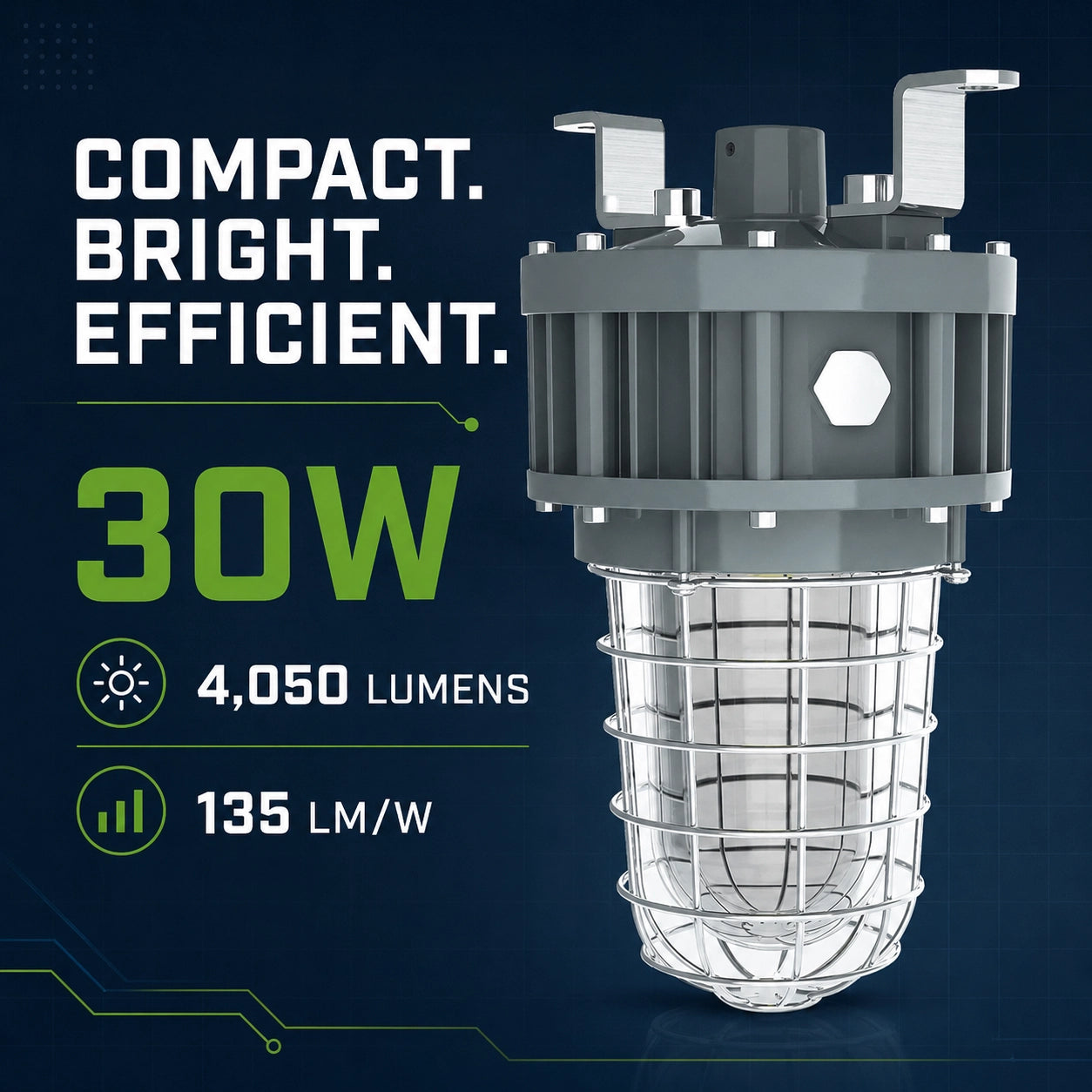 30W explosion-proof jelly jar light for Class I Division 1 locations