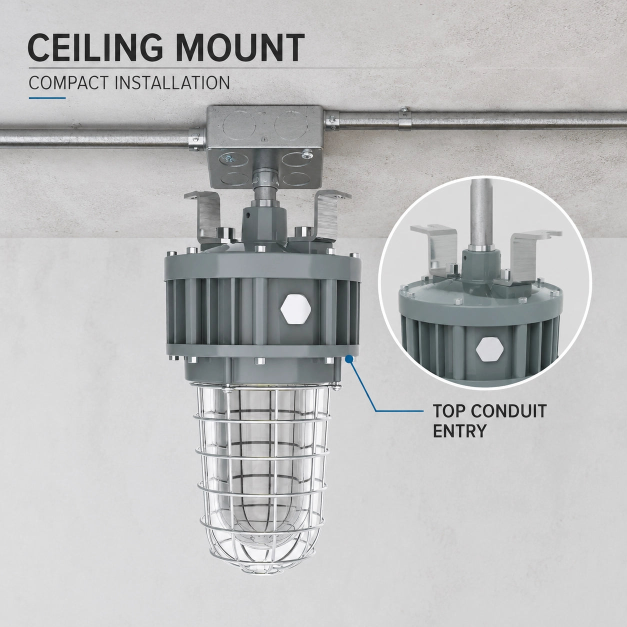 IP66-rated 30W explosion-proof light for industrial environments