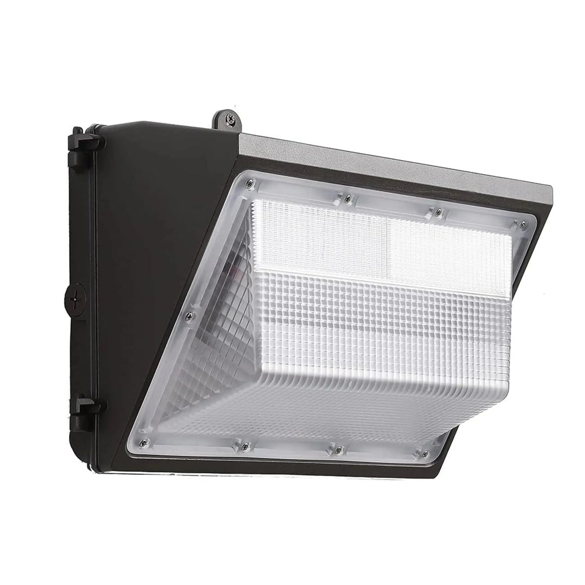 41W LED wall pack light with integrated dusk-to-dawn photocell for commercial exterior lighting