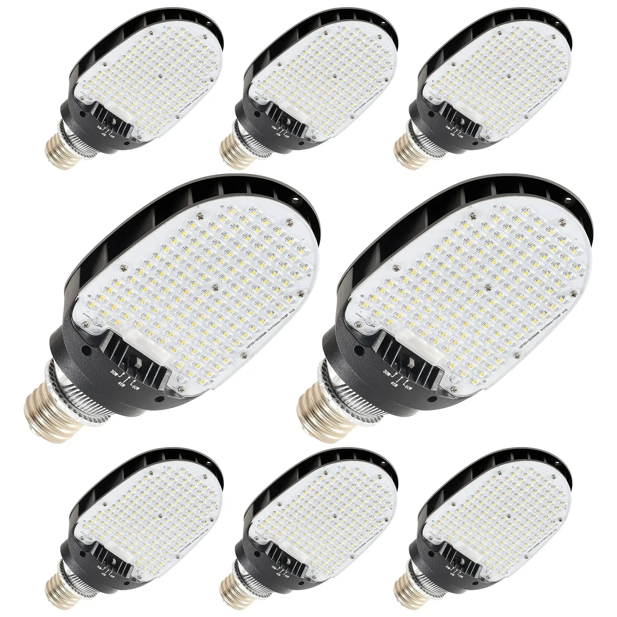 8 pack LED corn bulb E39 60W 5000K commercial replacement for HID parking lot and street lights