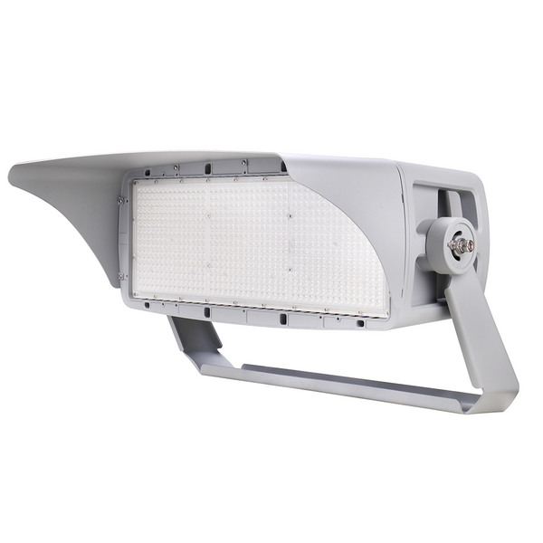 TANLITE 600W/700W/800W Wattage Selectable LED Stadium Light-CCT 5000K-High Voltage AC 277~480V- 140 lm/w-Grey Housing-35 Degree Beam Angle-5 Years Warranty