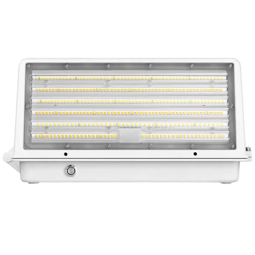 Full Cutoff LED Wall Pack - White Finish - 125W/105W/76W Selectable – Up to 20,812 Lumens, 3CCT, 120-277V