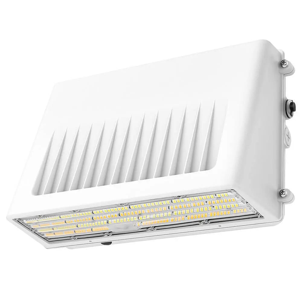 Full Cutoff LED Wall Pack - White Finish - 90W/63W/45W Selectable – Up to 14,900 Lumens, 3CCT, 120-277V