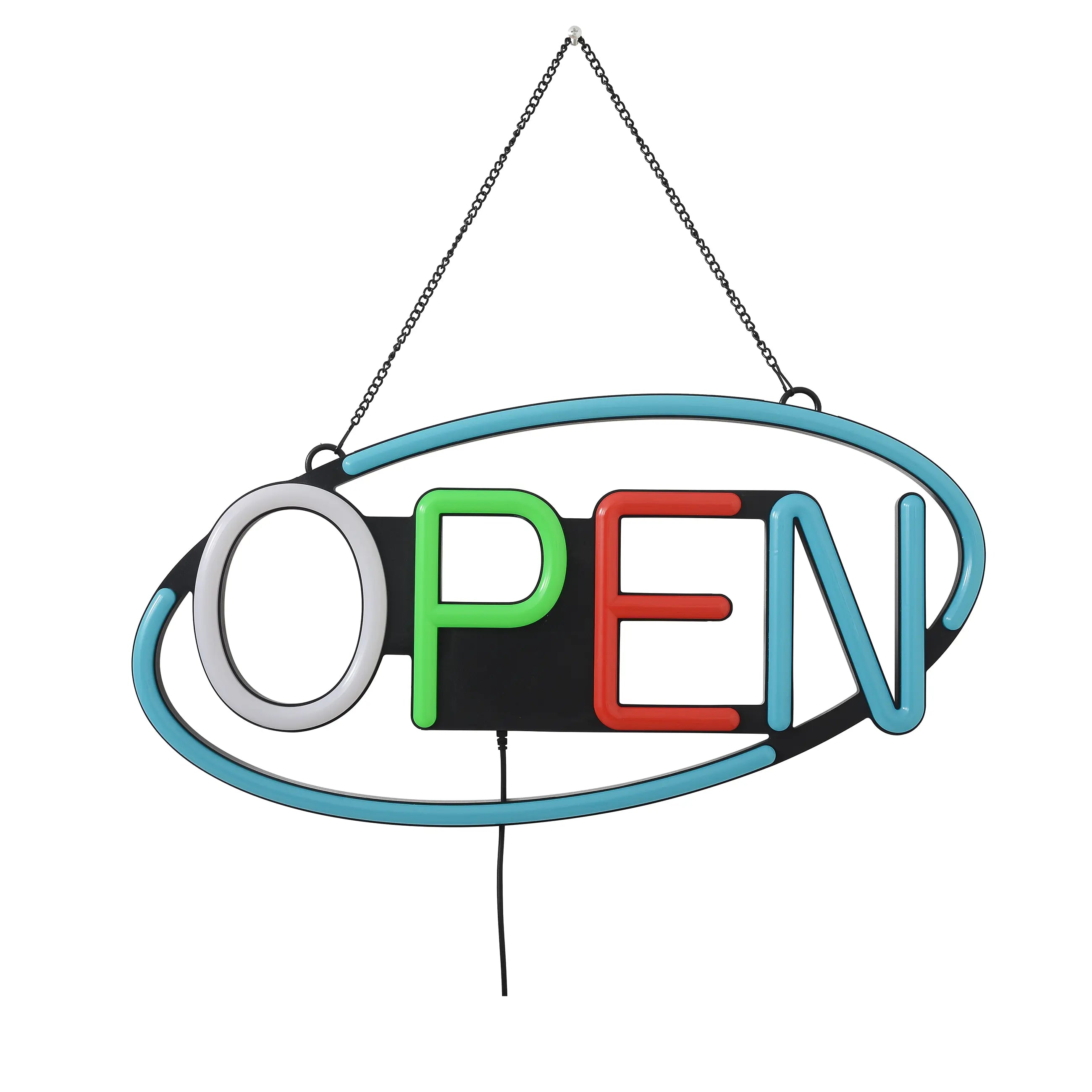 24W RGB LED Open Sign Light 12 Patterns Color Changes Best Open Sign Light For Your Business TANLITE