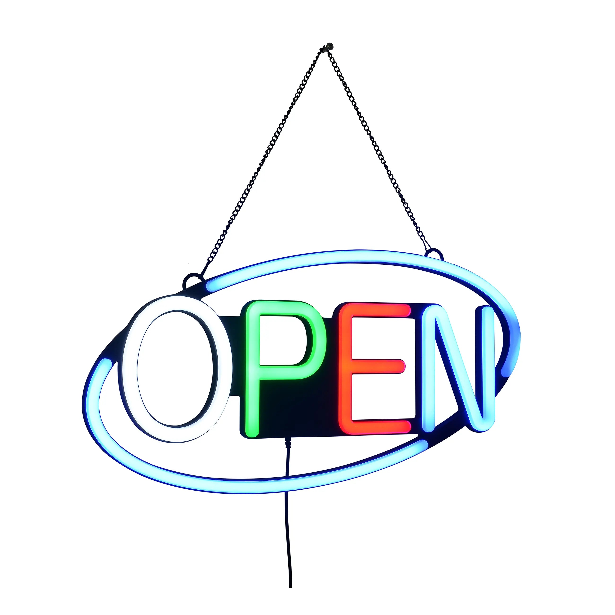 24W RGB LED Open Sign Light 12 Patterns Color Changes Best Open Sign Light For Your Business TANLITE