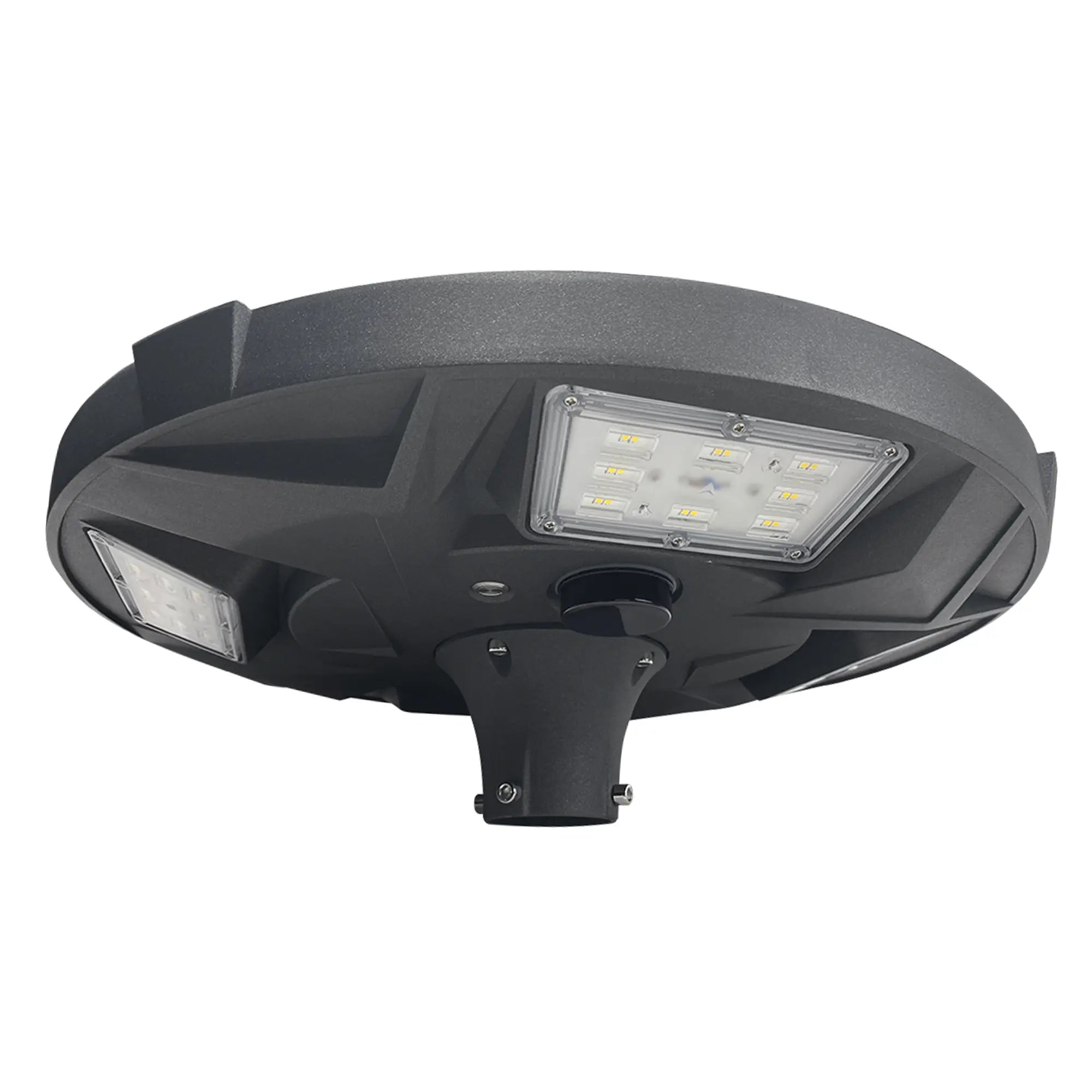 Commercial Solar LED Post Top Light, 50W, PIR Motion Sensor, LiFePO4 Battery, Dusk to Dawn, IP65 Waterproof