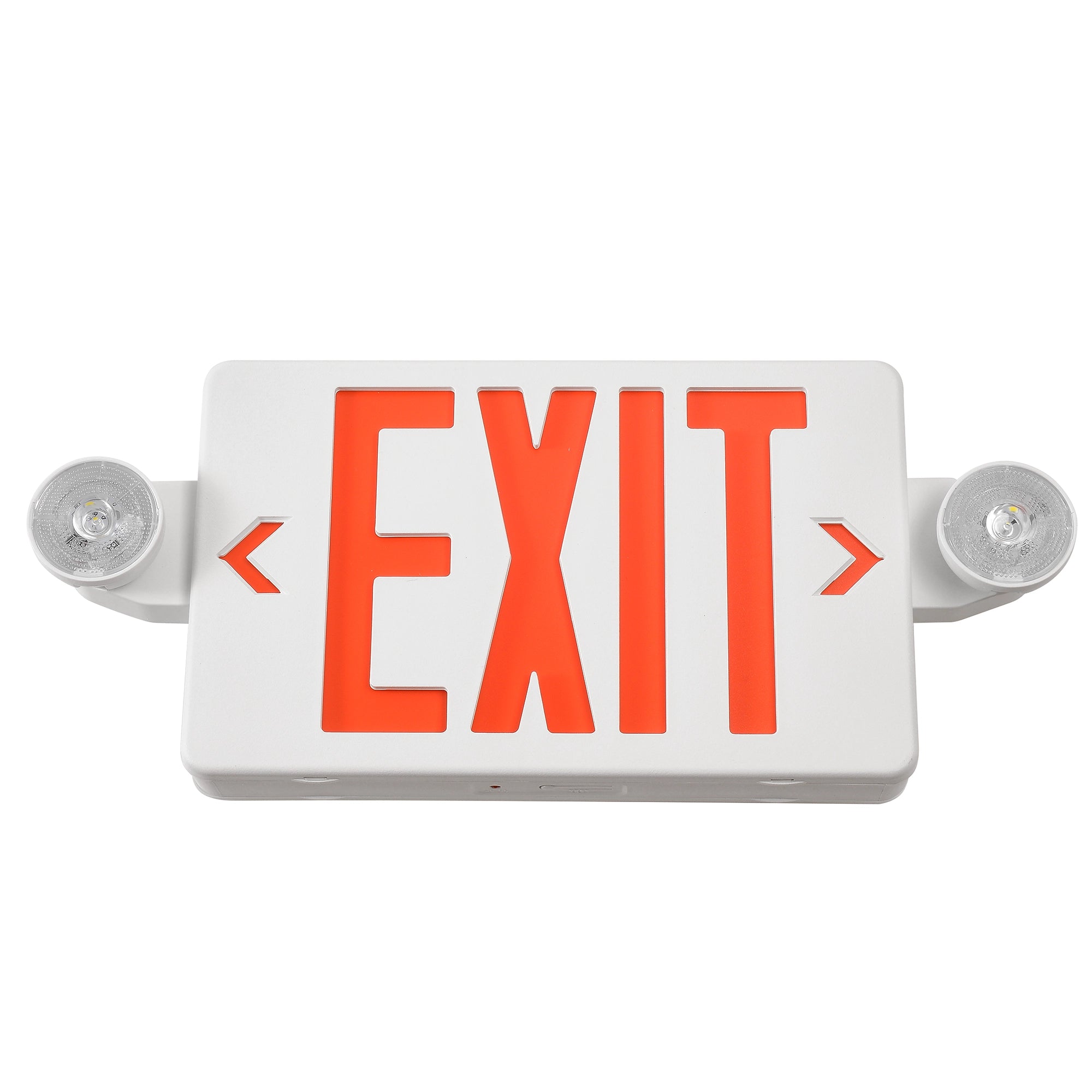 4 Pack Red or Green LED Exit Sign with Battery Backup, 120-277V