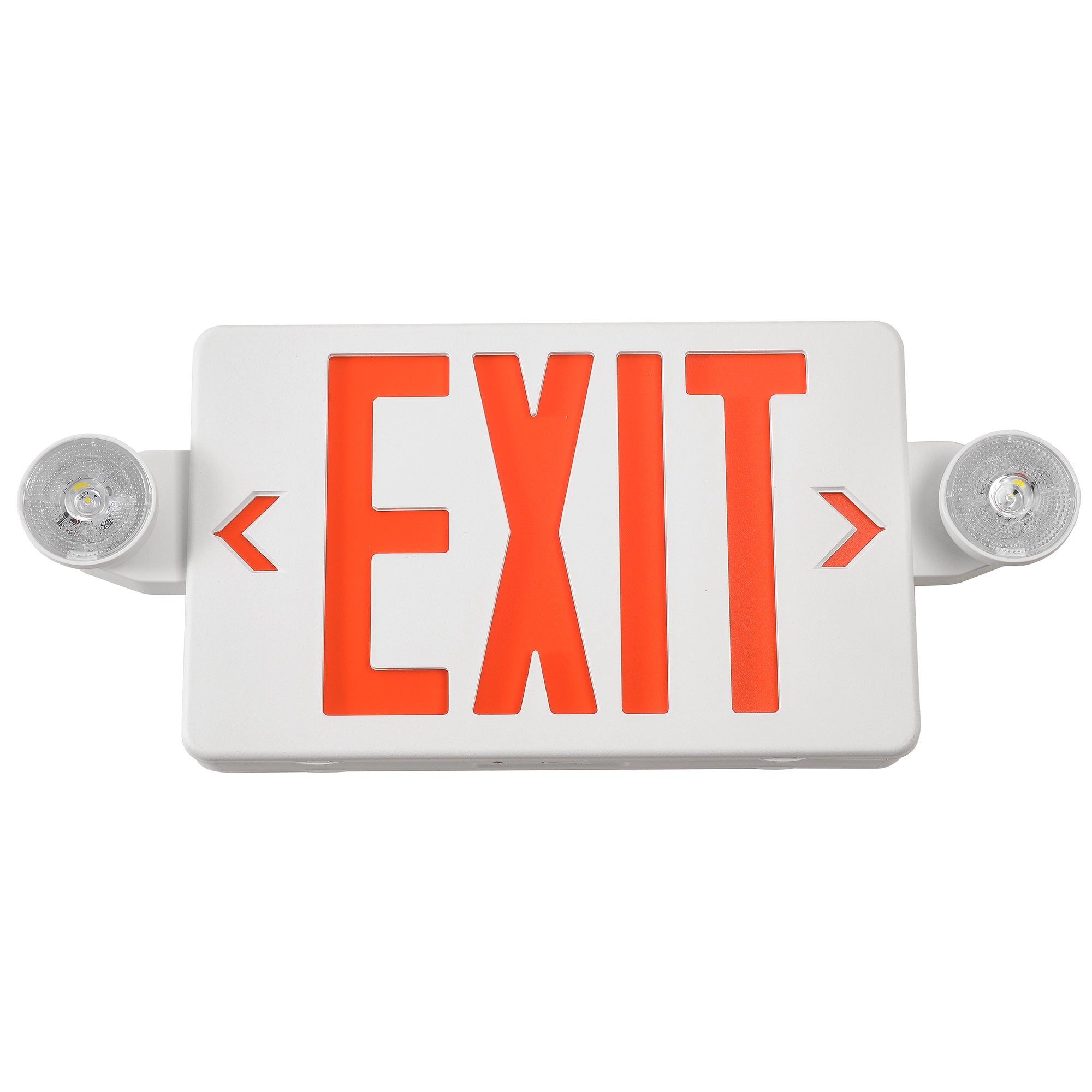 4 Pack Red or Green LED Exit Sign with Battery Backup, 120-277V