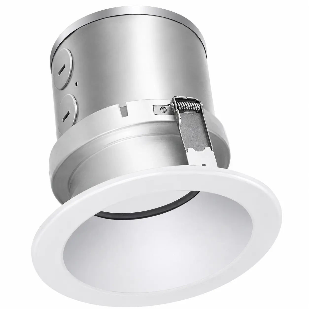 Commercial J-Box LED Downlight, 27W/34W/40W Selectable, 3000K/3500K/4000K Tunable, Multiple Trim Options, 120-347V