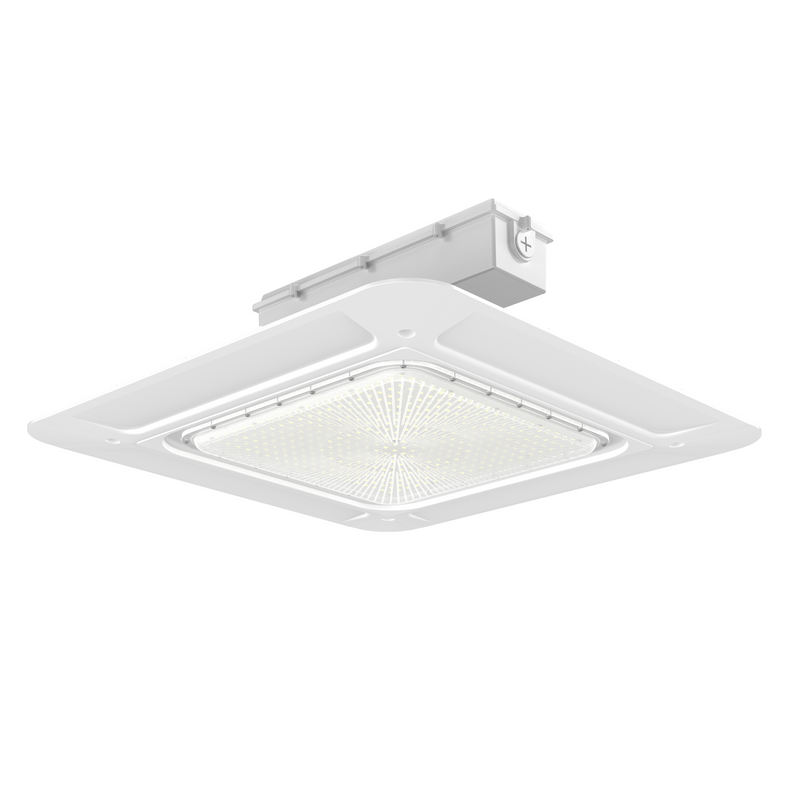 240W LED Canopy Light-AC 120~277V-CCT 5700K-0~10V Dimming- Lumen Output 33,600 Lumens-UL & DLC 5.1 Listed