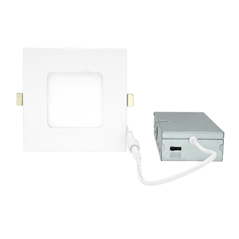 TANLITE 24 Pack 6 Inch 12W Square Downlight 5CCT 2700K/3000K/3500K/4000K/5000K 120V Triac Dimming